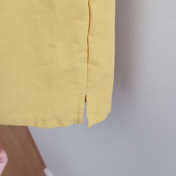 Figs Catarina One Pocket Short Sleeve Scrub Top Yellow Small - Picture 6 of 13